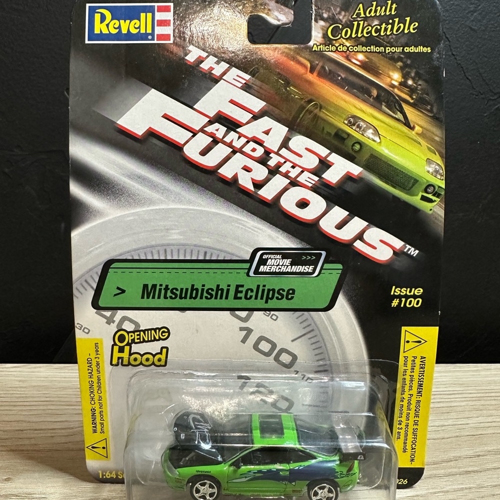 🏁 REVELL Vintage Mitsubishi Eclipse The Fast and the Furious Issue #100 1:64 🏁
